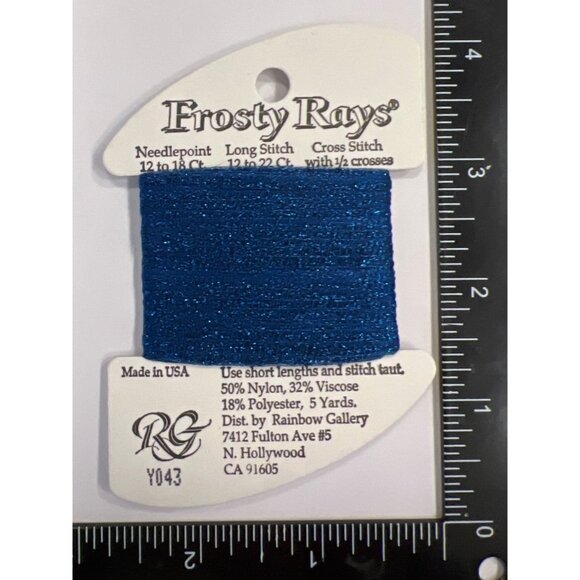 Rainbow Gallery Frosty Rays Y043 Blue Sparkly Thread Needlepoint & Cross Stitch - Picture 1 of 2